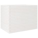 Casa si Gradina - Gradinarit si plante - Plante si ghivece - Ghivece si suporturi - Jardiniera de gradina, alb, 90x60x68,5 cm, lemn masiv de pin - Infinity.ro