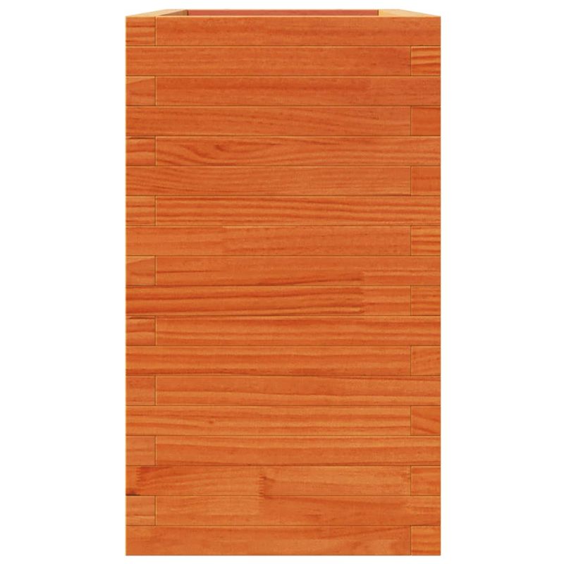 Casa si Gradina - Gradinarit si plante - Plante si ghivece - Ghivece si suporturi - Jardiniera gradina, maro ceruit, 90x40x72,5 cm, lemn masiv pin - Infinity.ro