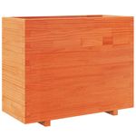 Casa si Gradina - Gradinarit si plante - Plante si ghivece - Ghivece si suporturi - Jardiniera gradina, maro ceruit, 90x40x72,5 cm, lemn masiv pin - Infinity.ro