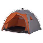 Sport si Outdoor - Camping - Corturi camping - Cort camping cupola 4 persoane, gri/portocaliu, setare rapida - Infinity.ro