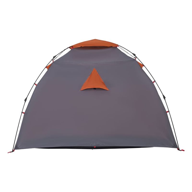 Sport si Outdoor - Camping - Corturi camping - Cort camping cupola 4 persoane, gri/portocaliu, setare rapida - Infinity.ro