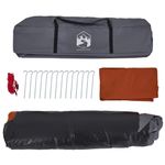 Sport si Outdoor - Camping - Corturi camping - Cort camping cupola 4 persoane, gri/portocaliu, setare rapida - Infinity.ro