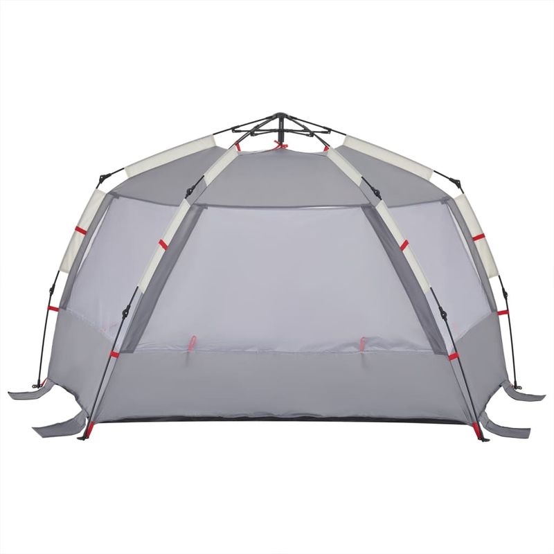 Sport si Outdoor - Camping - Corturi camping - Cort camping 3 persoane gri impermeabil setare rapida - Infinity.ro