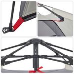 Sport si Outdoor - Camping - Corturi camping - Cort camping 3 persoane gri impermeabil setare rapida - Infinity.ro