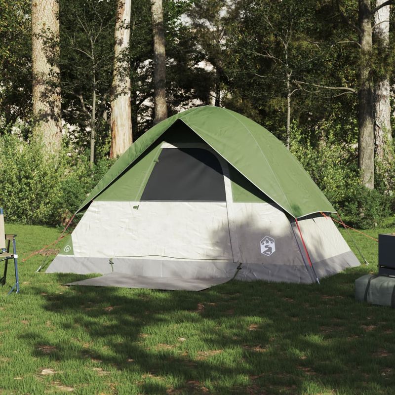 Sport si Outdoor - Camping - Corturi camping - Cort de camping cupola pentru 2 persoane, verde, impermeabil - Infinity.ro