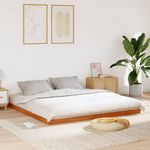 Casa si Gradina - Mobilier - Paturi si accesorii - Paturi - Cadru de pat, maro ceruit, 180x200 cm, lemn masiv de pin - Infinity.ro