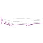 Casa si Gradina - Mobilier - Feronerie si accesorii mobila - Blat de masa patrat, 40x40x2,5 cm, lemn masiv de pin - Infinity.ro