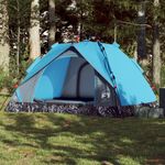 Sport si Outdoor - Camping - Corturi camping - Cort de camping cupola 3 persoane, setare rapida, albastru - Infinity.ro
