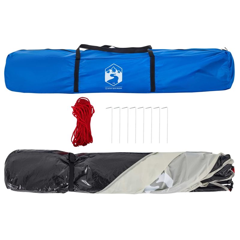 Sport si Outdoor - Camping - Corturi camping - Cort camping 4 persoane albastru azur impermeabil setare rapida - Infinity.ro