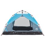 Sport si Outdoor - Camping - Corturi camping - Cort de camping cupola 3 persoane, setare rapida, albastru - Infinity.ro