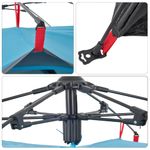 Sport si Outdoor - Camping - Corturi camping - Cort de camping cupola 3 persoane, setare rapida, albastru - Infinity.ro