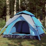 Sport si Outdoor - Camping - Corturi camping - Cort de camping cupola 4 persoane, setare rapida, albastru - Infinity.ro