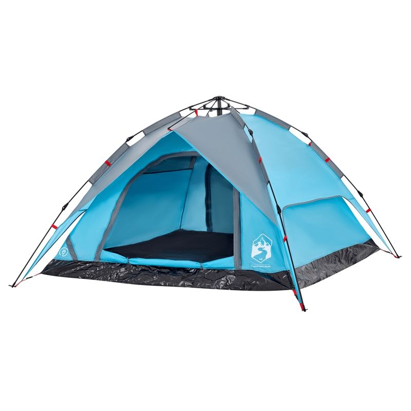 Sport si Outdoor - Camping - Corturi camping - Cort de camping cupola 4 persoane, setare rapida, albastru - Infinity.ro
