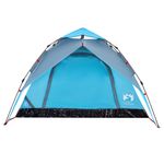 Sport si Outdoor - Camping - Corturi camping - Cort de camping cupola 4 persoane, setare rapida, albastru - Infinity.ro