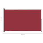 Casa si Gradina - Gradina si terasa - Umbrele si pavilioane - Umbrele - Copertina laterala retractabila terasa, rosu, 220x300 cm - Infinity.ro