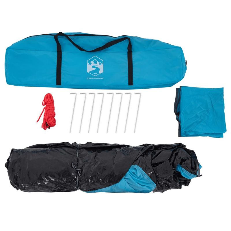 Sport si Outdoor - Camping - Corturi camping - Cort de camping cupola 4 persoane, setare rapida, albastru - Infinity.ro