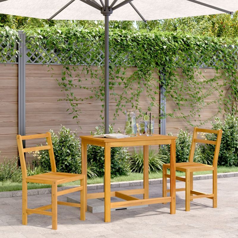 Casa si Gradina - Gradina si terasa - Mobilier exterior - Seturi mobila gradina - Set mobilier de balcon, 3 piese, lemn masiv de acacia - Infinity.ro