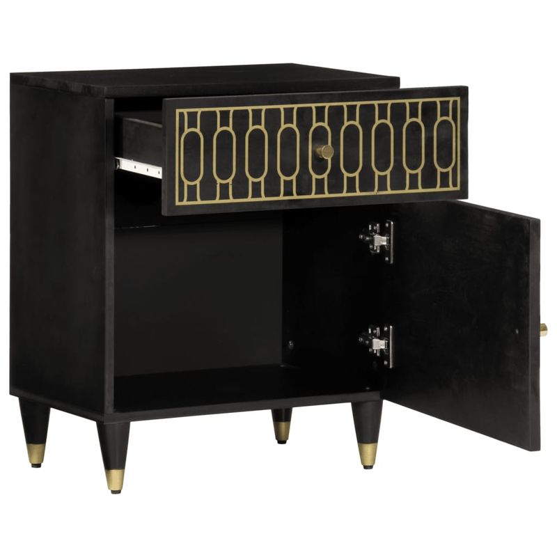 Casa si Gradina - Mobilier - Comode si corpuri - Noptiere - Noptiera, 50x33x60 cm, lemn masiv de mango - Infinity.ro