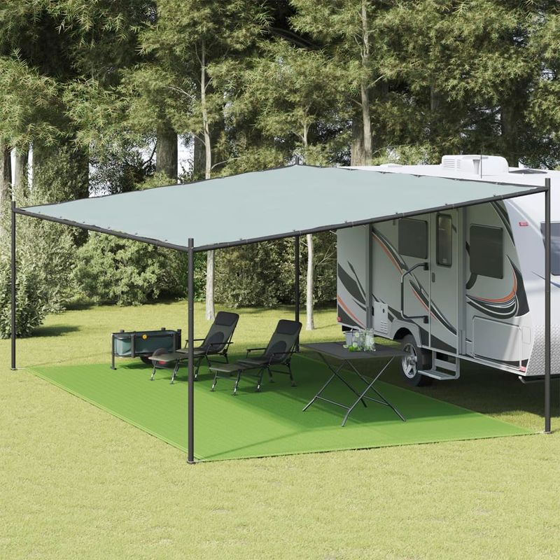 Sport si Outdoor - Camping - Accesorii corturi - Covor pentru cort, verde deschis, 400x700 cm, HDPE - Infinity.ro