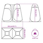 Sport si Outdoor - Camping - Corturi camping - Cort de intimitate pop-up, verde, impermeabil - Infinity.ro