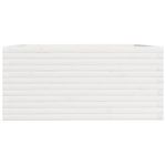 Casa si Gradina - Gradinarit si plante - Plante si ghivece - Ghivece si suporturi - Jardiniera de gradina, alb, 100x100x49,5 cm, lemn masiv de pin - Infinity.ro