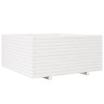 Casa si Gradina - Gradinarit si plante - Plante si ghivece - Ghivece si suporturi - Jardiniera de gradina, alb, 100x100x49,5 cm, lemn masiv de pin - Infinity.ro