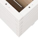 Casa si Gradina - Gradinarit si plante - Plante si ghivece - Ghivece si suporturi - Jardiniera de gradina, alb, 100x100x49,5 cm, lemn masiv de pin - Infinity.ro