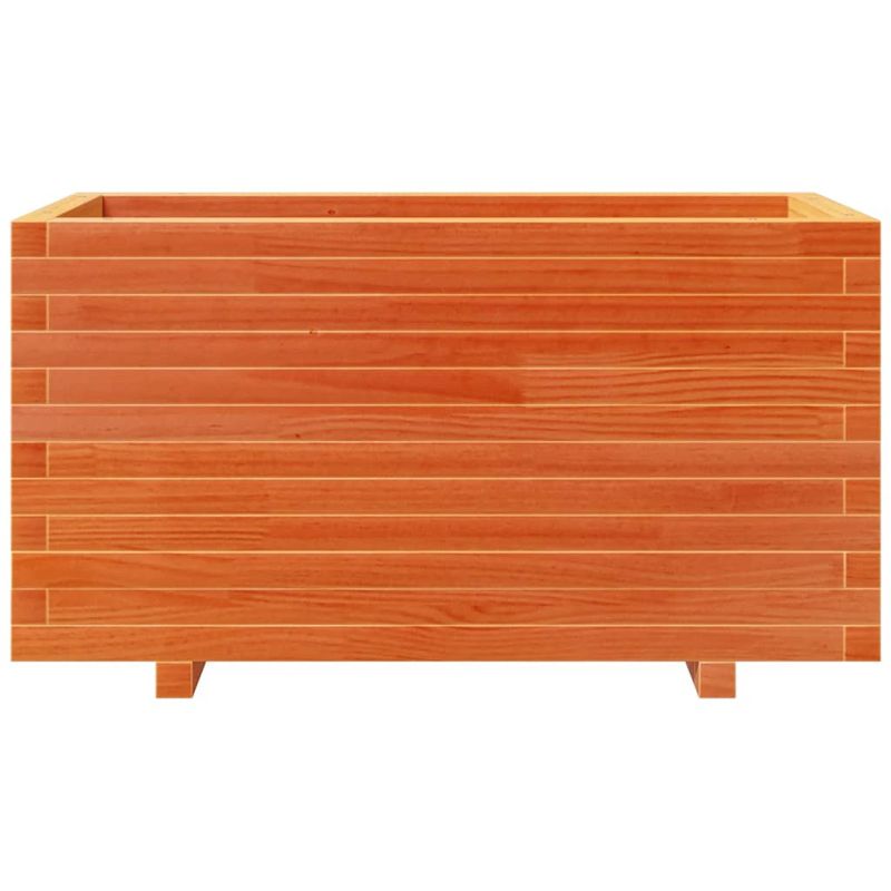 Casa si Gradina - Gradinarit si plante - Plante si ghivece - Ghivece si suporturi - Jardiniera gradina, maro ceruit, 90x40x49,5 cm, lemn masiv pin - Infinity.ro