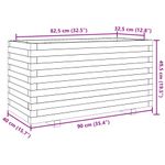 Casa si Gradina - Gradinarit si plante - Plante si ghivece - Ghivece si suporturi - Jardiniera gradina, maro ceruit, 90x40x49,5 cm, lemn masiv pin - Infinity.ro