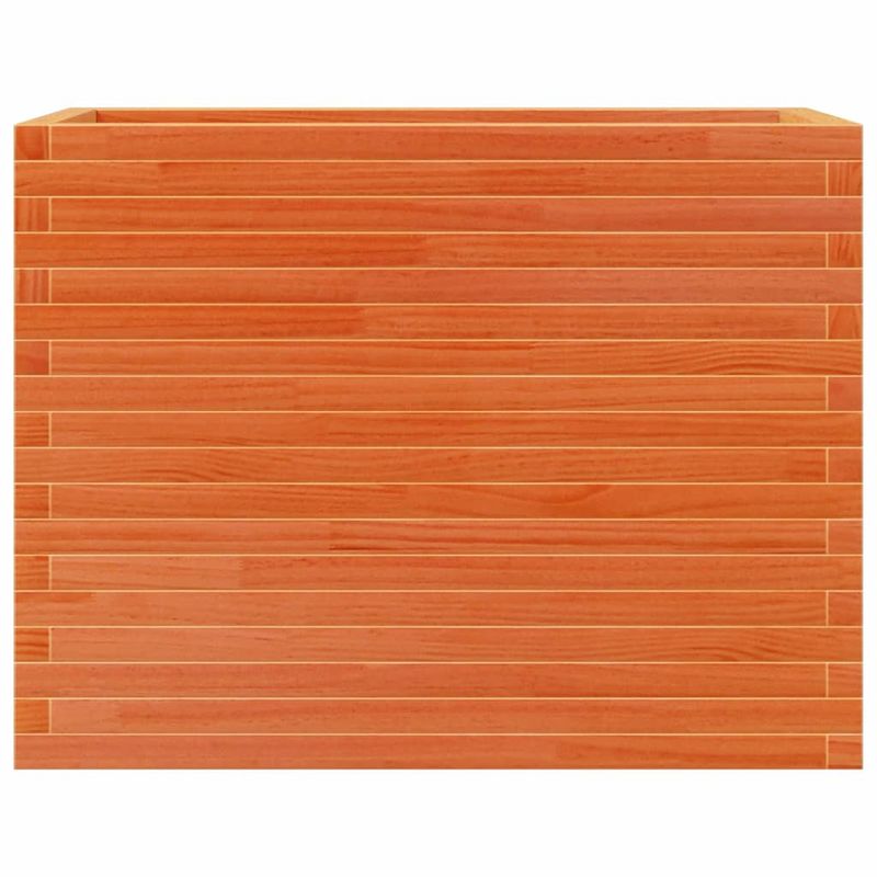 Casa si Gradina - Gradinarit si plante - Plante si ghivece - Ghivece si suporturi - Jardiniera gradina, maro ceruit, 90x40x68,5 cm, lemn masiv pin - Infinity.ro