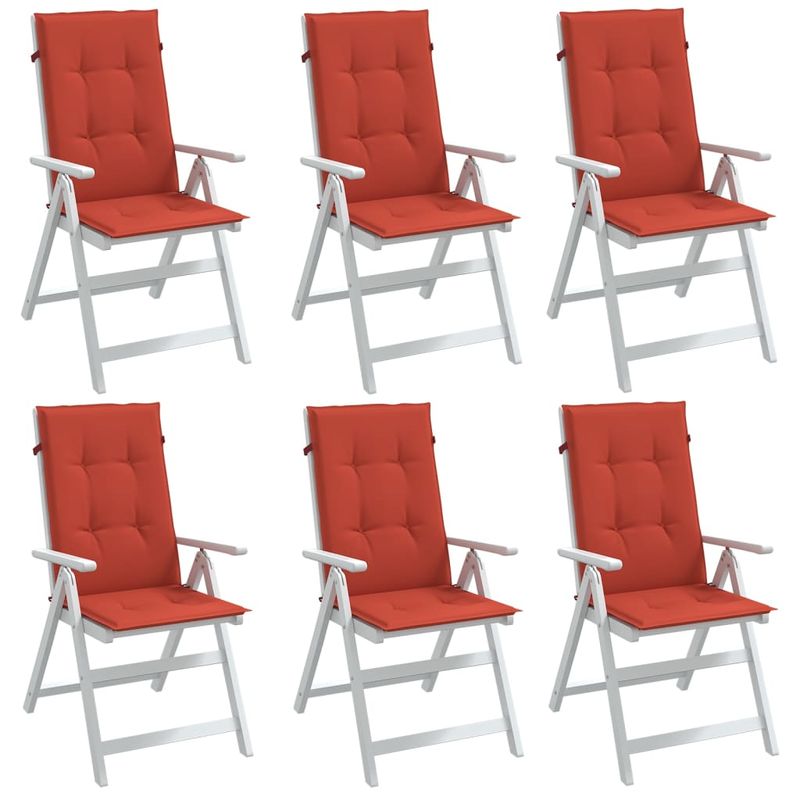 Casa si Gradina - Textile si covoare - Perne si pilote - Perne decorative - Perne scaun spatar inalt, 6 buc. melanj rosu 120x50x4 cm textil - Infinity.ro