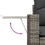 Casa si Gradina - Gradina si terasa - Mobilier exterior - Seturi mobila gradina - Set canapele de gradina cu perne, 8 piese, gri, poliratan - Infinity.ro
