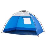 Sport si Outdoor - Camping - Corturi camping - Cort camping 2 persoane albastru azur impermeabil setare rapida - Infinity.ro