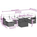 Casa si Gradina - Gradina si terasa - Mobilier exterior - Seturi mobila gradina - Set canapele de gradina cu perne, 8 piese, gri, poliratan - Infinity.ro