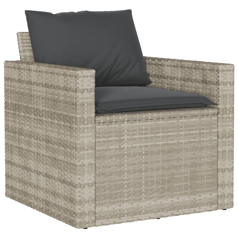 Casa si Gradina - Gradina si terasa - Mobilier exterior - Seturi mobila gradina - Set canapele de gradina cu perne, 6 piese gri deschis poliratan - Infinity.ro