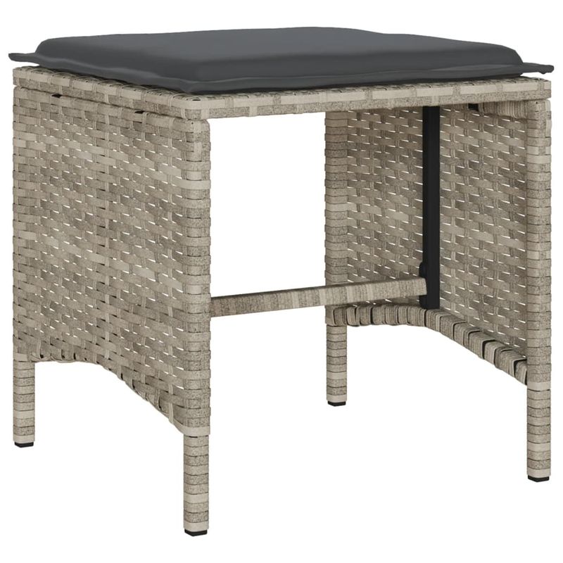 Casa si Gradina - Gradina si terasa - Mobilier exterior - Seturi mobila gradina - Set canapele de gradina cu perne, 6 piese gri deschis poliratan - Infinity.ro