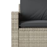 Casa si Gradina - Gradina si terasa - Mobilier exterior - Seturi mobila gradina - Set canapele de gradina cu perne, 6 piese gri deschis poliratan - Infinity.ro