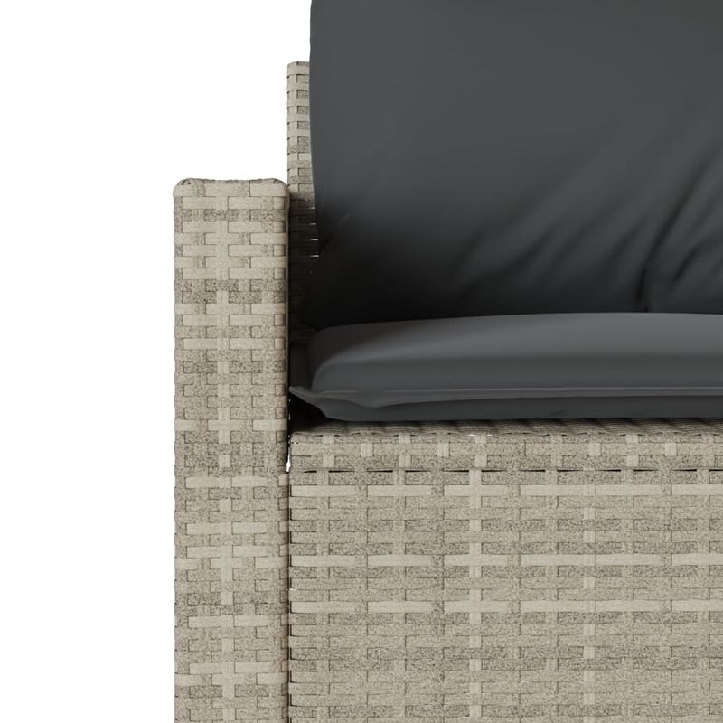 Casa si Gradina - Gradina si terasa - Mobilier exterior - Seturi mobila gradina - Set canapele de gradina cu perne, 6 piese gri deschis poliratan - Infinity.ro