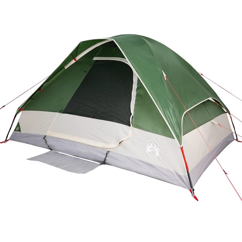 Sport si Outdoor - Camping - Corturi camping - Cort de camping cupola pentru 4 persoane, verde, impermeabil - Infinity.ro