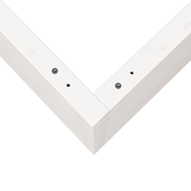 Casa si Gradina - Gradinarit si plante - Plante si ghivece - Ghivece si suporturi - Jardiniera de gradina, alb, 60x60x68,5 cm, lemn masiv de pin - Infinity.ro