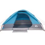 Sport si Outdoor - Camping - Corturi camping - Cort de familie cupola, 6 persoane, albastru, impermeabil - Infinity.ro