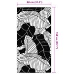 Casa si Gradina - Textile si covoare - Covoare - Covoare casa - Covor de exterior, frunză, 80x150 cm, PP - Infinity.ro