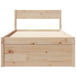 Casa si Gradina - Mobilier - Paturi si accesorii - Paturi - Cadru Pat cu Sertare 100x200 cm Lemn Masiv Pin - Infinity.ro