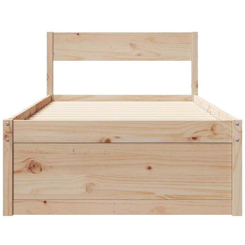 Casa si Gradina - Mobilier - Paturi si accesorii - Paturi - Cadru Pat cu Sertare 100x200 cm Lemn Masiv Pin - Infinity.ro