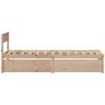 Casa si Gradina - Mobilier - Paturi si accesorii - Paturi - Cadru Pat cu Sertare 100x200 cm Lemn Masiv Pin - Infinity.ro