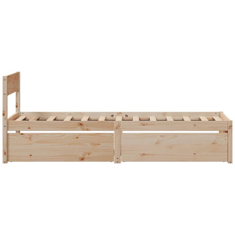 Casa si Gradina - Mobilier - Paturi si accesorii - Paturi - Cadru Pat cu Sertare 100x200 cm Lemn Masiv Pin - Infinity.ro
