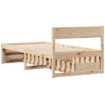 Casa si Gradina - Mobilier - Paturi si accesorii - Paturi - Cadru Pat cu Sertare 100x200 cm Lemn Masiv Pin - Infinity.ro