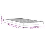 Casa si Gradina - Mobilier - Paturi si accesorii - Paturi - Pat de zi, maro ceruit, 75x190 cm, lemn masiv de pin - Infinity.ro