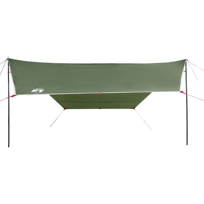 Sport si Outdoor - Camping - Copertine si adaposturi - Prelata de camping, verde, 430x380x210 cm, impermeabila, material tafta - Infinity.ro