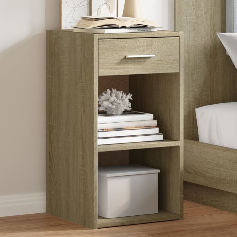 Casa si Gradina - Mobilier - Comode si corpuri - Noptiere - Noptiere, 2 buc., stejar sonoma, 35x34x65 cm, lemn prelucrat - Infinity.ro